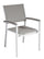 Sedia Impilabile da Giardino 56x60x88 cm in Alluminio e Textilene Volterra Tortora