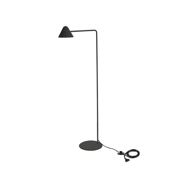 Lampada da Terra a LED 25x45,5xH129,5 cm in Metallo e Marmo Antares Nero online