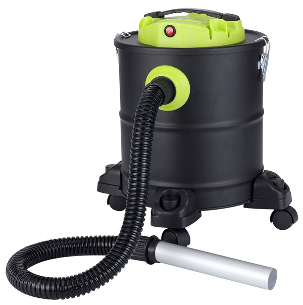 acquista Bidone Aspiracenere Aspirapolvere 1200W Qlima ASZ1020 Nero e Verde
