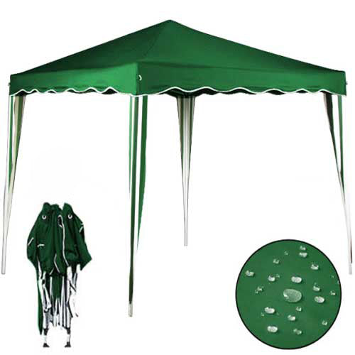 online Gazebo da Giardino Pieghevole 3x3 m Impermeabile Richiudibile con Sacca Verde