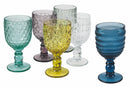 Set 6 Calici in Vetro 280 ml Villa d'Este Home Tivoli Geometrie