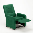 Poltrona Relax Reclinabile Manuale 62x71x100 cm in Tessuto Verde