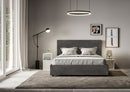 Letto Matrimoniale Francese Mika Grigio Varie Misure