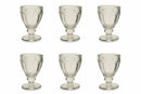 Set 6 Calici Ø9x13 cm in Vetro Villa d'Este Home Tivoli Corinto Trasparente