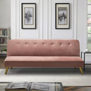 Divano Letto Clic Clac 180x81x77 cm in Tessuto Rosa