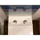Coppia di Sanitari WC e Bidet a Terra Filo Muro in Ceramica 37,8x56,5x41cm Bianco