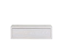 Mensola da Parete 1 Cassetto 45x13,4x20 cm in Fibra di Legno Lego Rovere Sbiancato