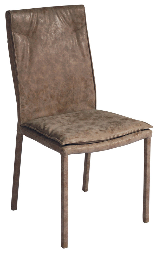 prezzo Sedia Imbottite 45x55x92 cm in Ferro e Sky Giada Marrone