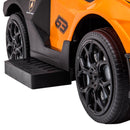 Auto Macchina Cavalcabile per Bambini Licenza Lamborghini Design 2 in 1 con Manubrio Passeggino Arancione e Nero