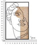 Pannello da Muro David 50x2x80 cm in MDF Multicolor      