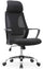Sedia Poltrona Direzionale da Ufficio 63x62x117 cm in Tessuto a Rete Nera