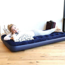 Materassino Materasso Gonfiabile Singolo 188x99x22 cm Airbed Blu Floccato Bestway