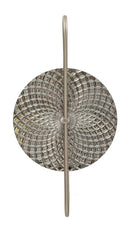 Lampada da Muro Silvery 28x15x54 cm in Vetro e Ferro Argento      