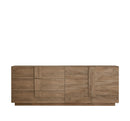 Madia Design Moderno 2 Ante 3 Cassetti Jupiter 241x44x90 cm Noce Mercure