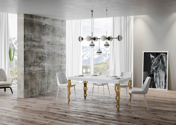 prezzo Tavolo Allungabile 180-284x90x77 cm Karamay Bianco Frassino