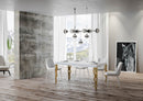 Tavolo Allungabile 180-440x90x77 cm Karamay Bianco Frassino