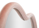 Specchio da Muro Cloud Velluto Rosa 90x4x60 cm in MDF e Poliestere e Specchio Rosa      