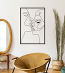 Pannello da Muro Kiss 60x1x90 cm in Ferro 