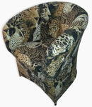 Poltrona Imbottita 65x65x75 cm in Tessuto Renier Savana