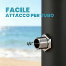 Doccia Solare 20L 11x11x217 cm Protezione Antigelo Brevettata Plastica e ABS Nero      