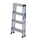 Scaletta Pieghevole in Alluminio 4 Gradini   Silver