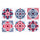 Set 6 Sottobicchieri 10x10x1 cm  in Ceramica VdE Tivoli 1996 Barrio