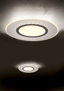 Plafoniera da Interno a LED in Metallo Nero Opaco