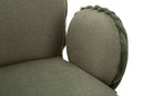 Sedia Stoccolma B Verde Set 2 Pz 64x68x83 cm in Compensato e Spugna e Ferro e Poliestere Verde      