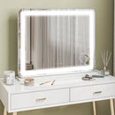 Specchio Trucco 80x62x14 cm con LED Regolabili Touch e Ingranditore 10x    