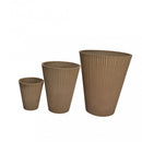 Vaso Grande Iris Ø39x46 cm in Fibra sintetica Taupe