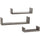 Set 3 Mensole da Parete Moderne Design con Bordi Mensola Scaffale Legno Olmo