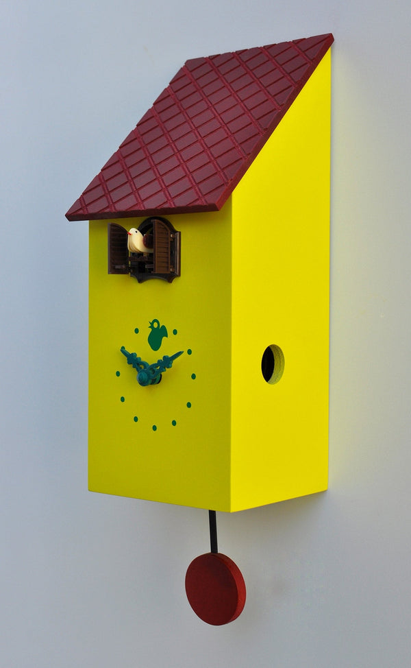online Orologio a Cucù da Parete 13x30x12 cm Pirondini Italia Portofino Giallo Zolfo