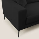 Divano 2 Posti 146x95x91 cm in Tessuto Nero