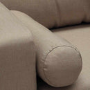 Divano 3 Posti 181x79x84 cm in Tessuto Beige