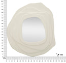 Specchio da Muro Dalia Bianco 90x4x97 cm in MDF e Specchio Bianco      