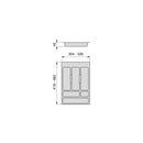 Portaposate Optima Universal M 400 Plastica Grigia Tecnoplastica Emuca
