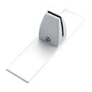 Pannello Fonoassorbente da Banco 140x45 cm Coppia di Piedini con Base D'Appoggio Finitura Grigio    