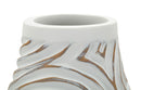 Vaso Resina Oblix Ø18,5x50 cm in Resina Bianco effetto lavato      