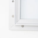 Bacheca da Esterno con Apertura a Ribalta 102,5x76x4,7 cm in Alluminio Grigio Chiaro