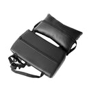 Sedia da Gaming Ergonomica 64x53x122-133 cm con Poggiapiedi in Similpelle Blu