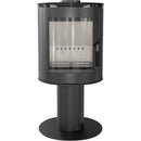 Stufa a Legna 5,5/9KW in Acciaio Flig Sanford Nera