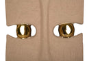 Decorazione Murale Dakar Coppia 20x6x40 cm in Ceramica Marrone e Oro      