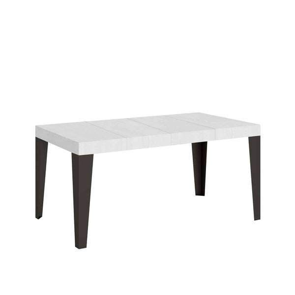 sconto Tavolo Allungabile 120/224x90x77 cm Flame Premium Bianco Frassino
