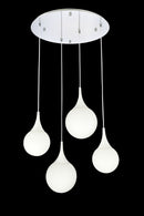 Lampada pendente Pendant in Metallo Dewdrop Bianco