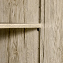 Mobile da Cucina Credenza 4 Ripiani in Legno Rovere e Nero 90x39x169 cm 