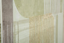Stampa Dipinta su Tela Lignes con Cornice 60x3x60 cm in Pino e Tela e Plastica      