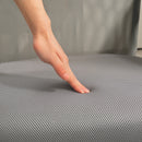 Sedia Ergonomica da Ufficio Girevole 63x65x109-119 cm con Schienale a Rete Grigio Chiaro   