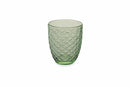 Set 6 Bicchieri Ø8x10 cm in Vetro Villa d'Este Home Tivoli Spiga Verdi