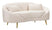 Divanetto 2 Posti Oslo con Cuscini 148x68x84 cm in Poliestere Crema/Oro