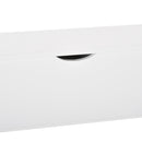 Cornice per Camino 107x18x100 cm in Legno MDF Bianco